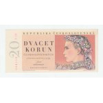 Československo - bankovky a státovky 1945 - 1953, 20 Koruna 1949, série B39, BHK.83b, He.91a, "nepe