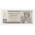 Československo - bankovky a státovky 1945 - 1953, 50 Koruna 1950, série A39, BHK.85a, He.93a, "nepe