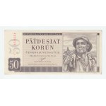 Československo - bankovky a státovky 1945 - 1953, 50 Koruna 1950, série B37, BHK.85b, He.94a, "nepe