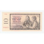 Československo - bankovky a státovky 1958 - 1964, 10 Koruna 1960, série X35, BHK.94c, He.106c,