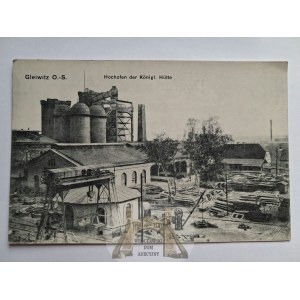 Gliwice, Gleiwitz, usine sidérurgique, vers 1910