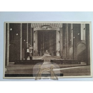 Zabrze, Hindenburg, church, interior, circa 1930.