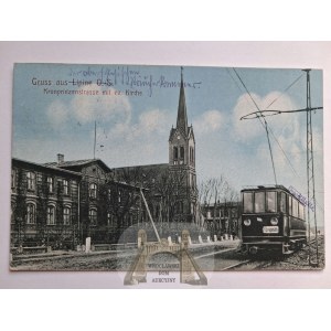 Świętochłowice, Lipiny, rue, tram, 1914
