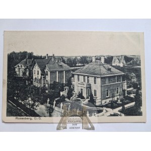 Olesno, Rosenberg, ulica Dworcowa, asi 1920