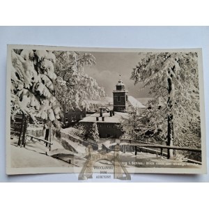 Boguszów Gorce, Gottesberg, kościół zimą, 1938