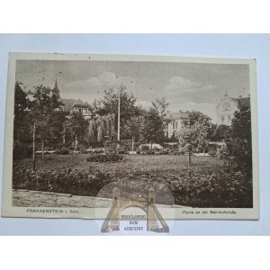 Ząbkowice Śląskie, Frankenstein, ulica Dworcowa, 1918