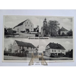 Lubnów near Ząbkowice Śląskie, inn, school, 1935