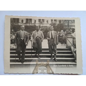 Lądek Zdrój, Bad Landeck, eleganccy kuracjusze, zdjęcie, ok. 1935
