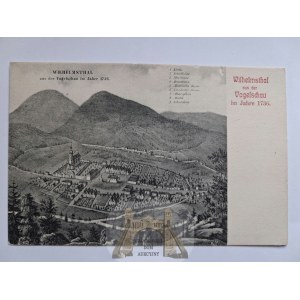 Boleslawow, Wilhelmsthal, veduta from 1736, ca. 1900.