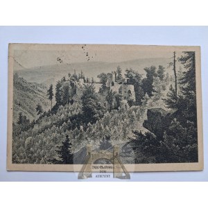 Janowice Wielkie, Bolczów castle, graphic, Blatterbauer, 1922
