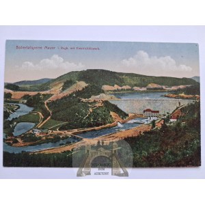 Pilchowice, Mauer, dam, panorama, ca. 1920.