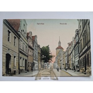 Szprotawa, Sprottau, ulica Nowa, 1915