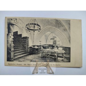 Poznan, Posen, Ratskeller restaurant 1917
