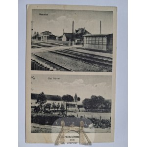Stobno near Police, Kolbaskowo, Szczecin, station, farmstead,1937