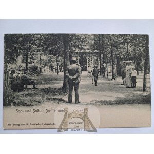 Swinoujscie, Swinemunde, Cure Park, bather, ca.1910