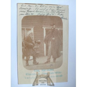Danzig, Wrzeszcz, Danzig Langfuhr, secrétaire principal des chemins de fer E. A. Sprondel et mendiant 1911
