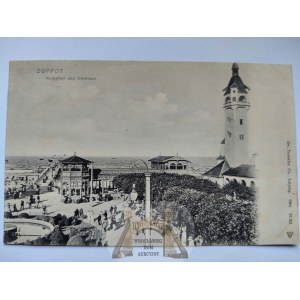 Sopot, Zoppot, cure garden , published by Trenkler 1905