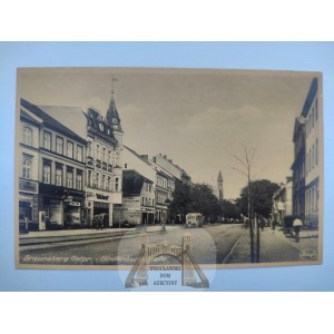 Braniewo, Braunsberg, Hindenburgstrasse circa 1940.