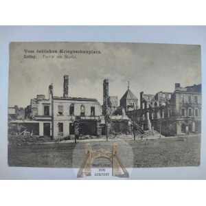 Goldap, Goldap, Market Square, ruins 1915