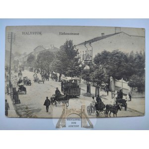 Bialystok, Eichenstrasse, tramway ca. 1915