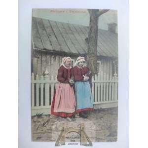 Sieradz, folk types, ethnography, women ca. 1910