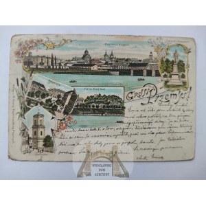 Przemyśl, litografia, 5 widoków 1900