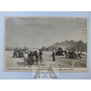 Krakow, construction of Pilsudski Mound 1935