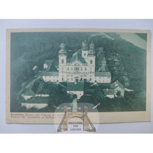 Cracovie, Bielany, monastère vu d'une perspective à vol d'oiseau vers 1940