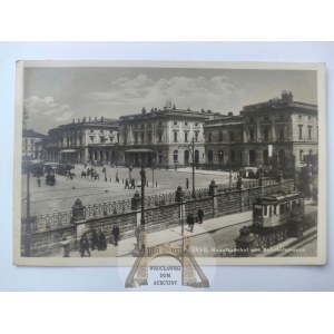 Krakow, railroad station circa 1940.
