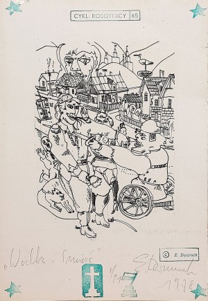 Edward Dwurnik (1943 - 2018), Wódka i Śmierć, cykl robotnicy '65