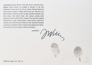 Józef Wilkoń (ur. 12 lutego 1930), Pocztówka (sygn. przez autora)