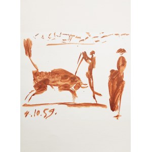 Pablo Picasso (1881 – 1973), zo série „Toros y Toreros“, 1961