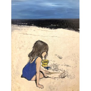 Karolina Kostrzewska (b. 1985), Playing in the Sand, 2024