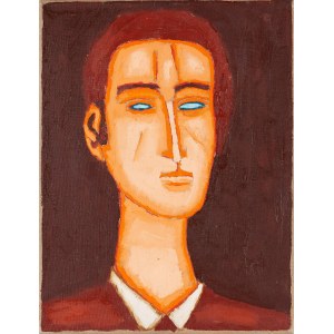 Jerzy Nowosielski (1923 Kraków - 2011 Kraków), Männliches Porträt, 1973