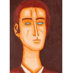 Jerzy Nowosielski (1923 Kraków - 2011 Kraków), Männliches Porträt, 1973