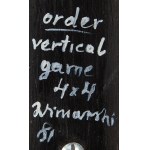 Ryszard Winiarski (1936 Lviv - 2006 Warsaw), "Order vertical game 4 x 4", 1981