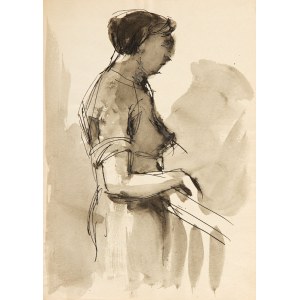 Zbigniew Makowski (1930 Warsaw - 2019 Warsaw), Portrait of a woman in profile