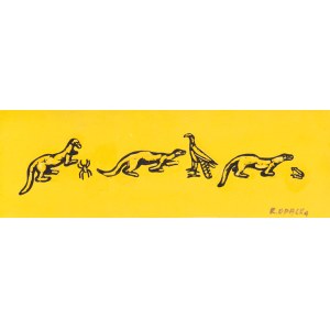 Roman Opałka (1931 Abbeville, France - 2011 Rome), Illustration from the series Petrified Ship, 1967