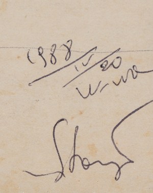 Stasys Eidrigevicius (ur. 1949, Mediniszki na Litwie), Zajączek, 1988