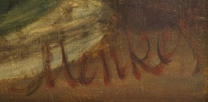 Zygmunt Józef Menkes (1896 Lwów - 1986 Riverdale, USA), Martwa natura z arbuzem i ananasem