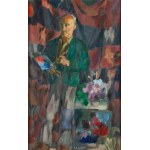 Jan Waclaw Zawadowski (1891 Skobełka in Volhynia - 1982 Aix en Provence), Self-portrait with palette