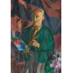 Jan Waclaw Zawadowski (1891 Skobełka in Volhynia - 1982 Aix en Provence), Self-portrait with palette