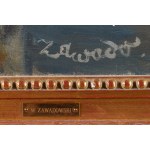 Jan Wacław Zawadowski (1891 Skobełka en Volhynie - 1982 Aix en Provence), Autoportrait avec palette