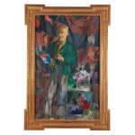 Jan Wacław Zawadowski (1891 Skobełka en Volhynie - 1982 Aix en Provence), Autoportrait avec palette