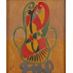 Maurice Blond (1899 Lodz - 1974 Clamart, France), Chair with Violin ("Chaise avec Violon"), 1971.