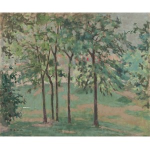 Benn Bencion Rabinowicz (1905 Bialystok - 1989 Paris), Paysage avec arbres, vers 1977
