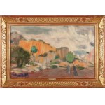 Jan Wacław Zawadowski (1891 Skobełka in Volhynia - 1982 Aix en Provence), Provençal landscape with a quarry in the background