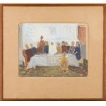 Ludwik Lille (1897 Podwłoczyska nad Zbruczem - 1957 Paris), At the Table