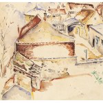 Maria Melania Mutermilch `Mela Muter (1876 Warsaw - 1967 Paris), Urban landscape (recto) / Portrait of a boy (verso), 1920s.