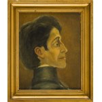 Łucja Bałzukiewicz (1887 Wilno - 1976 Lublin), Portret Olgi Boznańskiej, 1968